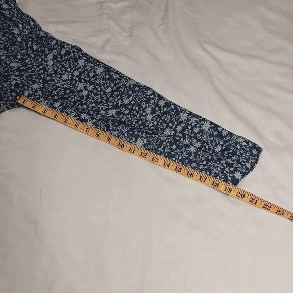 3X$25.  100%Cotton Time and Tru Floral-Print Utility Shirt Dress Size XXXL / 22 - Picture 9 of 12